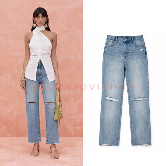 Blank NYC Denim - Jeans | Straight | NWT Blank NYC Baxter Light Wash | 12" High Rise | 27" Inseam